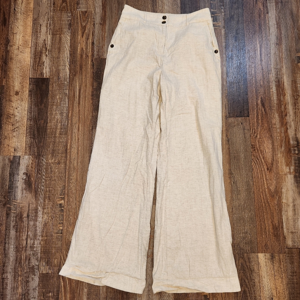 Bldwn Wynn Wide Leg Linen Pants